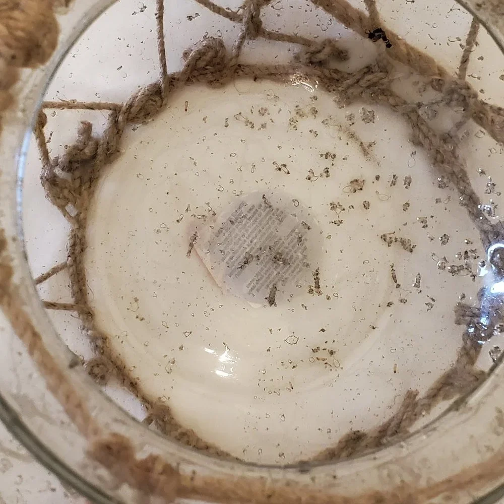 Coastal Jar with Jute Hanger